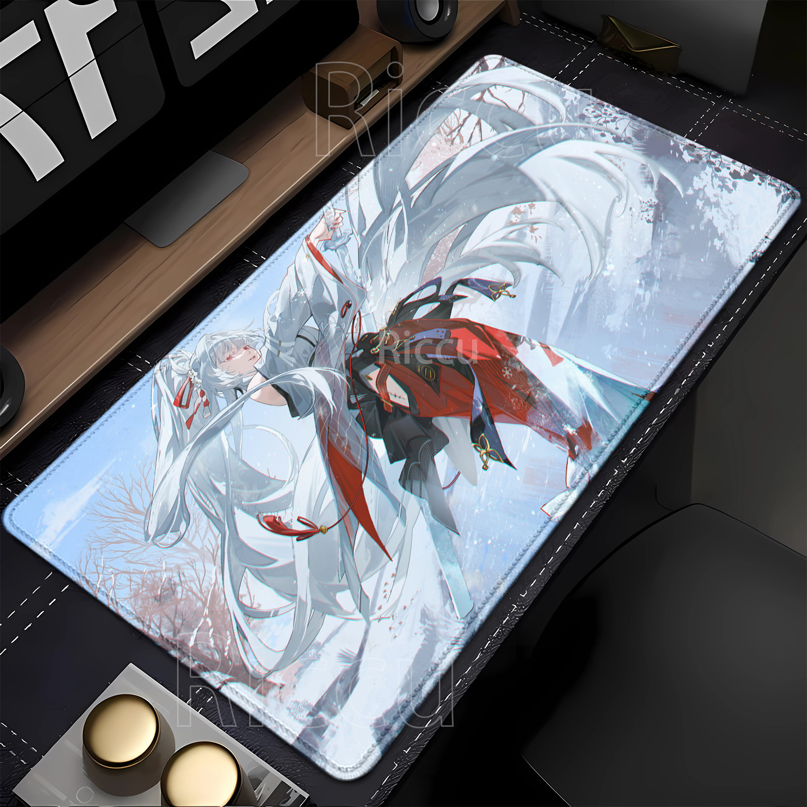 Anime girl Hiyuki Wuthering Wa - Gaming Keyboard Typewriter 评论和价格