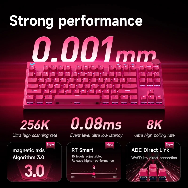 MCHOSE Mix 87 Magnetic Axis Ca - Gaming Keyboard Expensive 评论和价格
