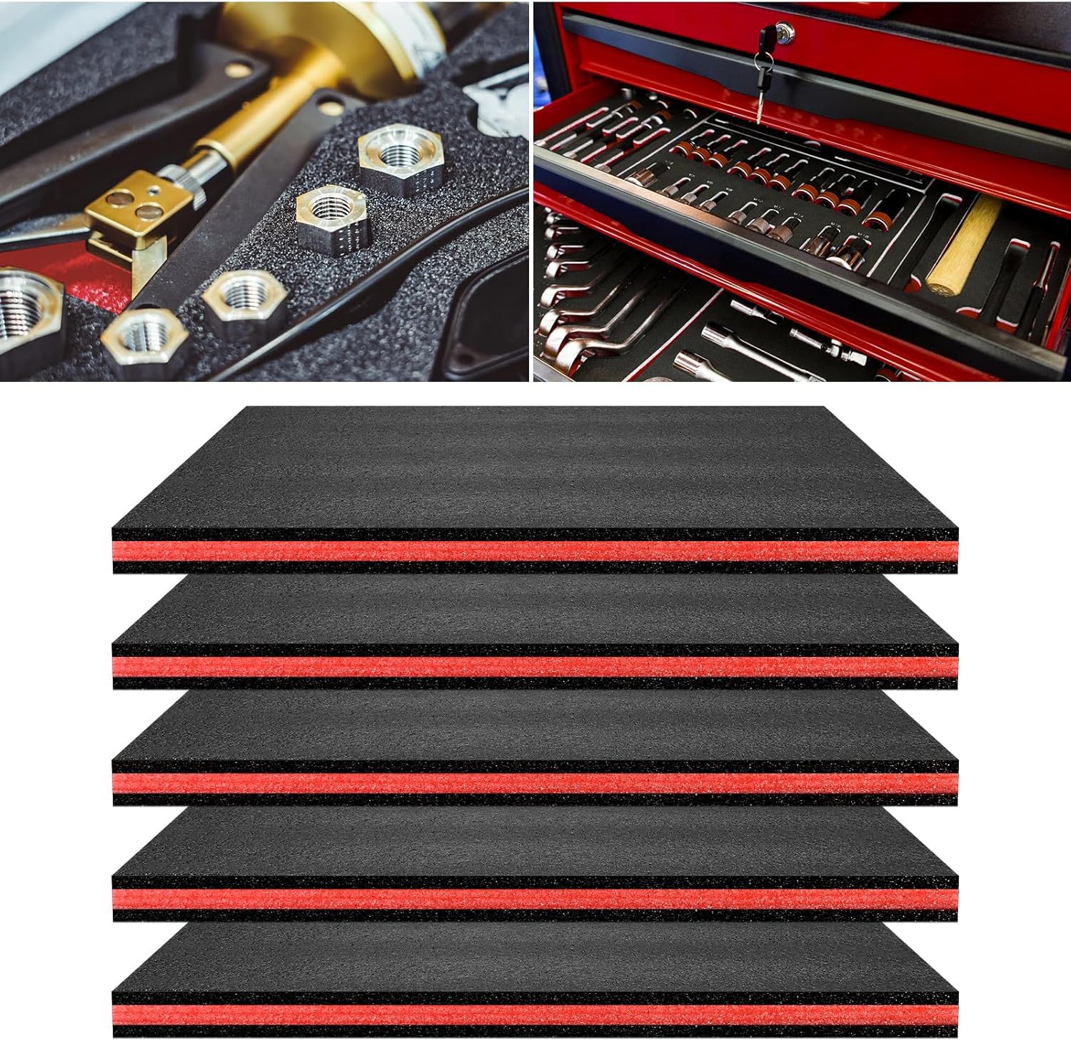 2/4pcs EPE Toolbox Foam for Or - Pe Foam Sheet 评论和价格